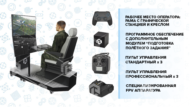 Тренажер «Оператор БПЛА мультироторного типа» PL-DRONE (ПЛ-ДРОН)  - Максимальная комплектация