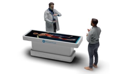 Интерактивный анатомический стол PL-Anatomy Tab Duo (Пара)  (полноростовый 43'' металл)