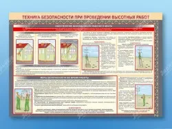Стенд "Техника безопасности при проведении высотных работ