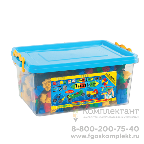 Конструктор Morphun ПРОектирование 500 деталей Junior 500 set (Детский набор 500) , развивающий творческие способности и стремление к самостоятельному использованию конструктора