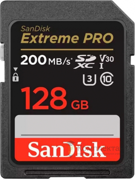 SanDisk Extreme Pro SDXC UHS-I Class 3 (Класс 3)  V30 200MB/s 128GB