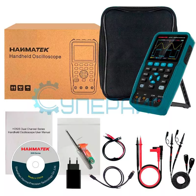 Портативный цифровой осциллограф HANMATEK HO52S