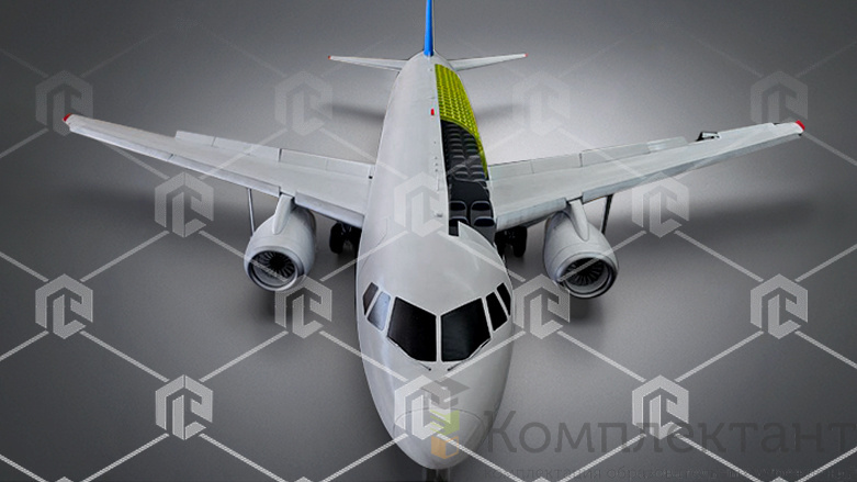 Препарированный макет авиационной техники - Sukhoi Superjet 100