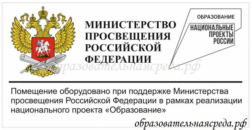 Стенд "Министерство просвящения РФ" 0,4*0,2м