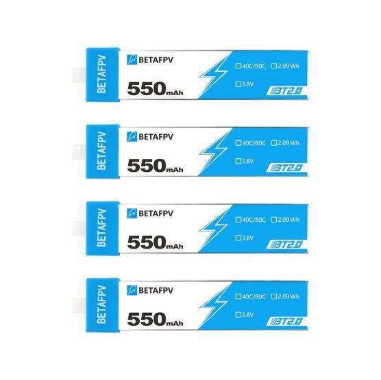 Аккумуляторы BETAFPV 550мАч 1S 40C LiHV (4 шт)