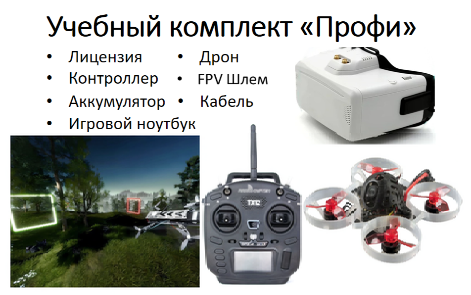 Учебный комплект "Профи": симулятор полётов БПЛА