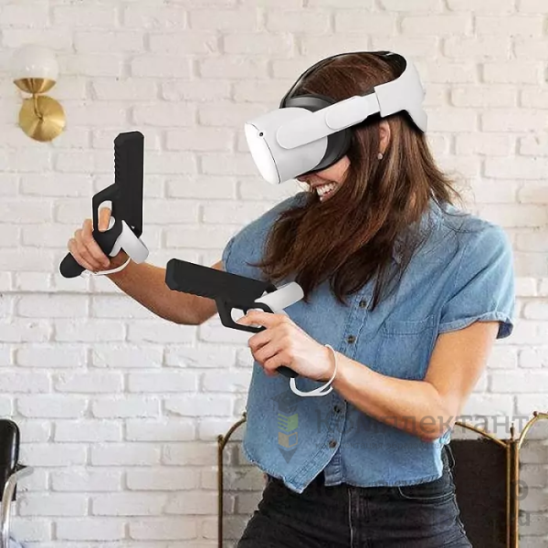 Игровой VR-пистолет для Oculus Quest 2 (черный)