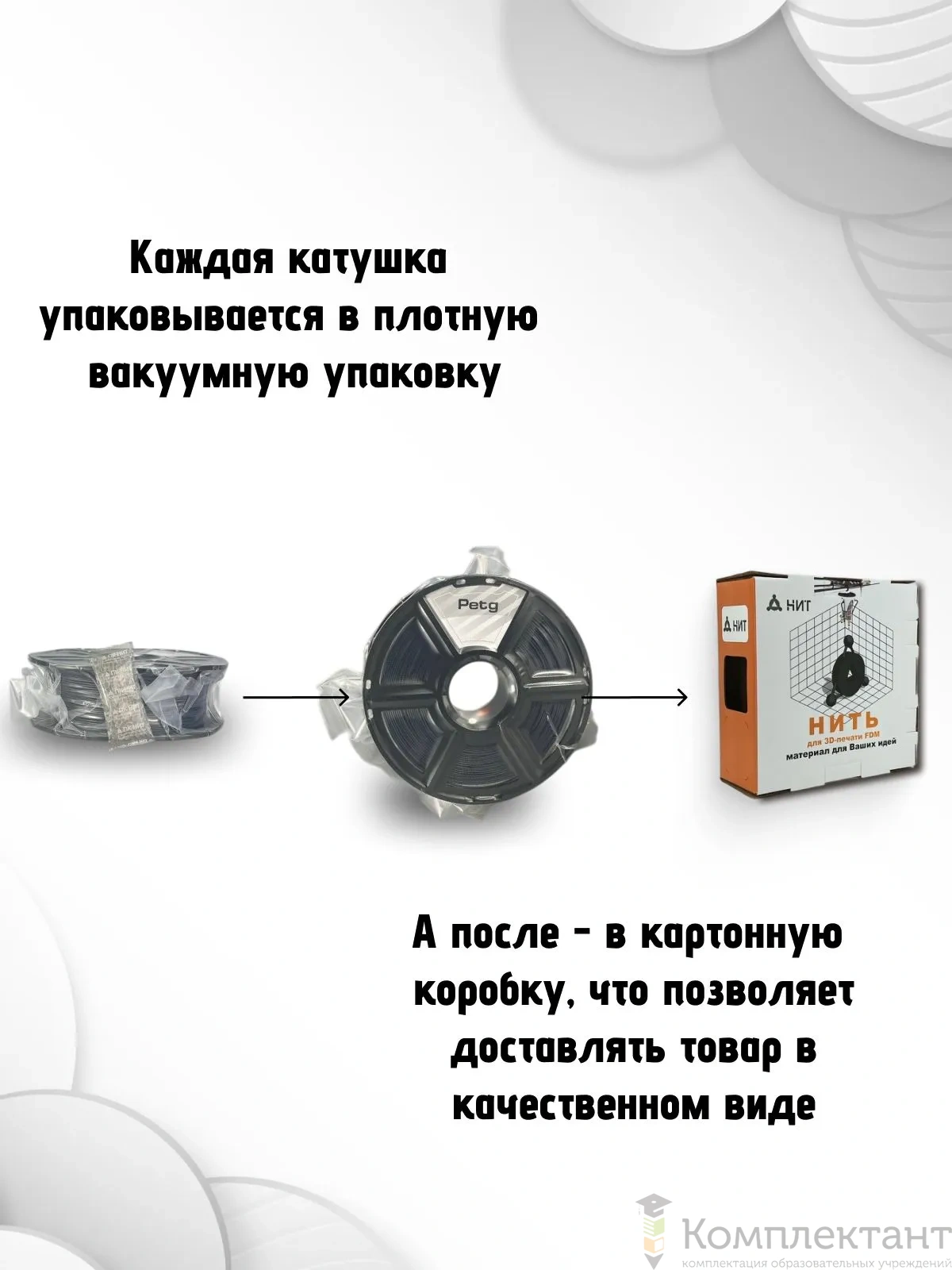 PETG синий кобальтовый пластик для 3d печати, 1 кг