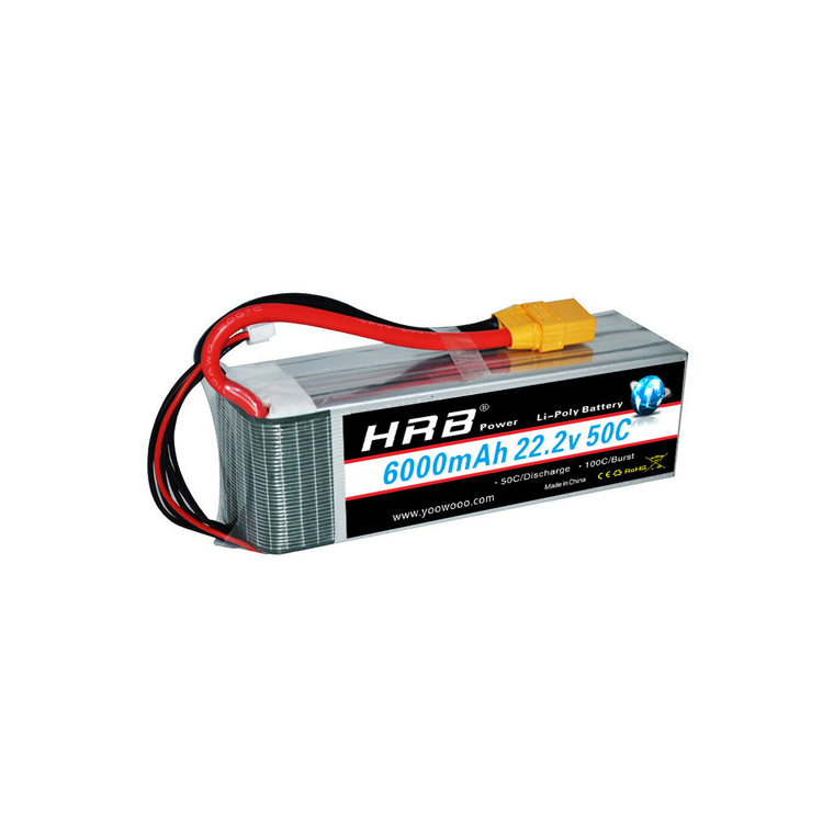 Аккумуляторная батарея HRB Lipo 6S 6000mah 50C XT60
